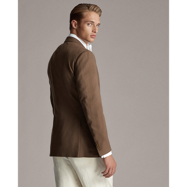 Brown Handmade Gabardine Sport Coat Purple Label 6