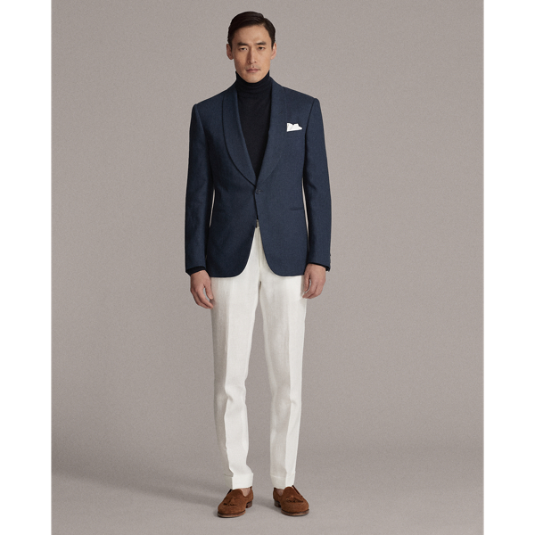 Navy Gregory Linen Dinner Jacket Purple Label 4