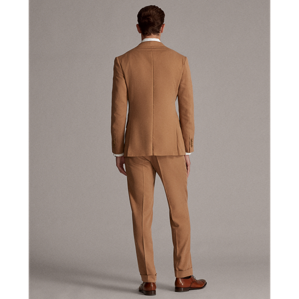 Mocha Kent Handmade Silk Gabardine Suit Purple Label 5