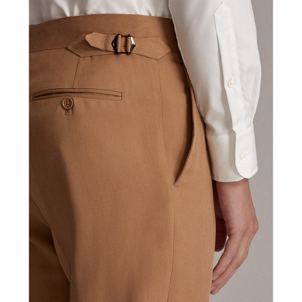 Mocha Kent Handmade Silk Gabardine Suit Purple Label 10