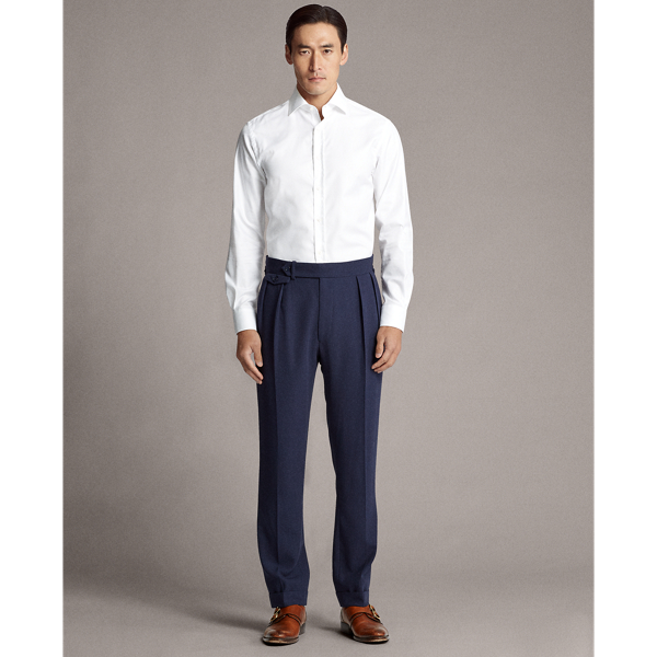 Navy Gregory Crepe Suit Trouser Purple Label 3