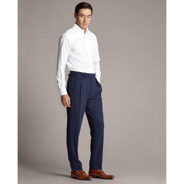 Navy Gregory Crepe Suit Trouser Purple Label 4