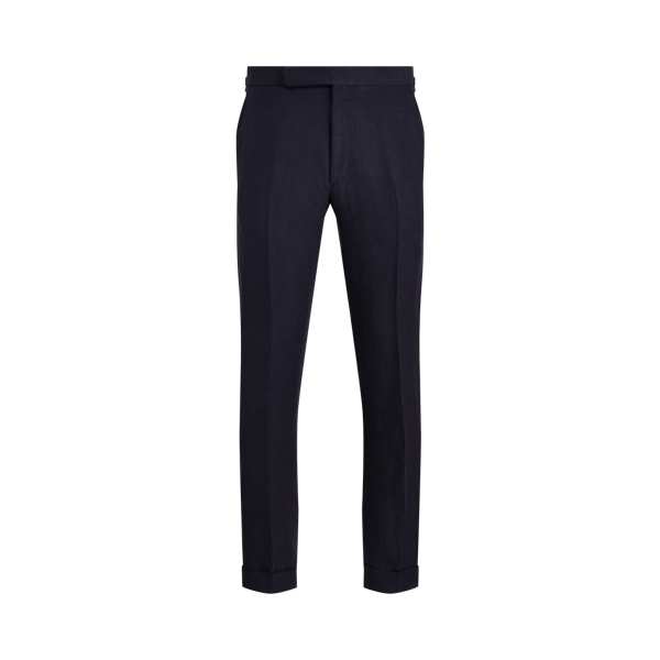 Gregory Linen-Silk Twill Suit Trouser