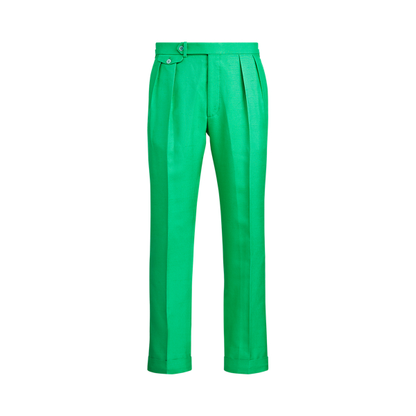 Cal&ccedil;as Gregory em seda Shantung Purple Label em 1