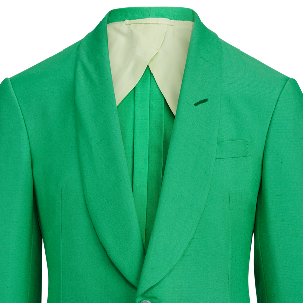 Green Handmade Silk Jacket Purple Label 9
