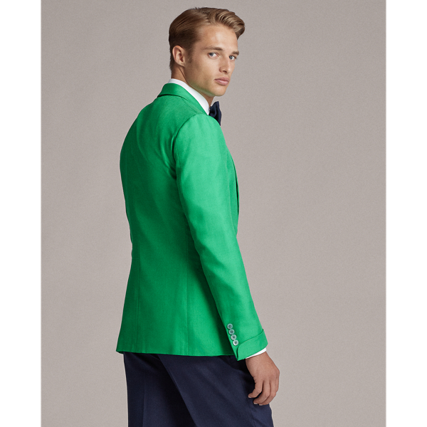 Green Handmade Silk Jacket Purple Label 6