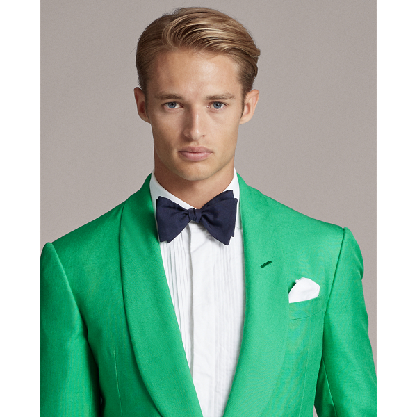 Green Handmade Silk Jacket Purple Label 7