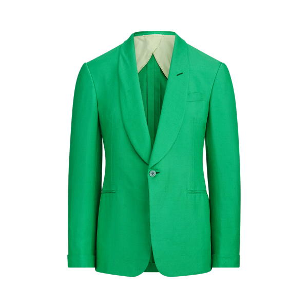 Green Handmade Silk Jacket Purple Label 2