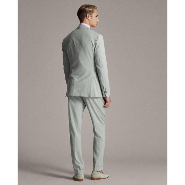 Pearl Grey Handmade Gabardine Suit Purple Label 6