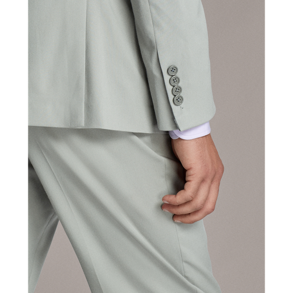 Pearl Grey Handmade Gabardine Suit Purple Label 8
