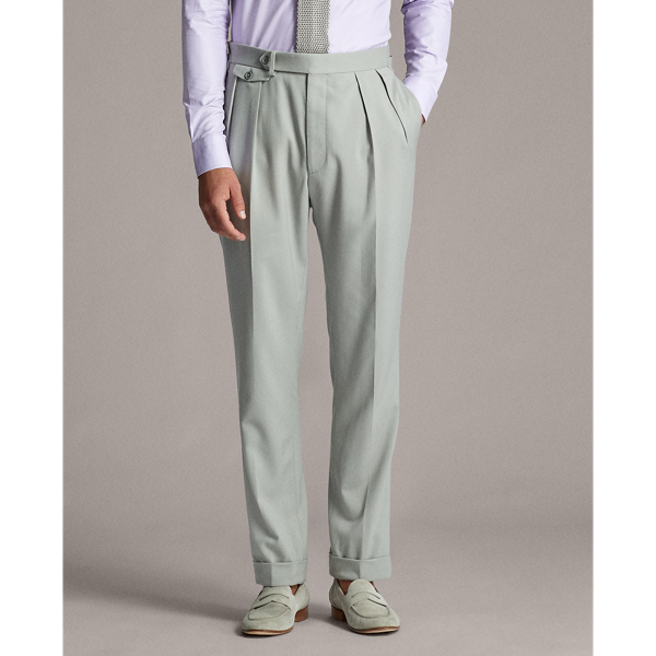 Pearl Grey Handmade Gabardine Suit Purple Label 9