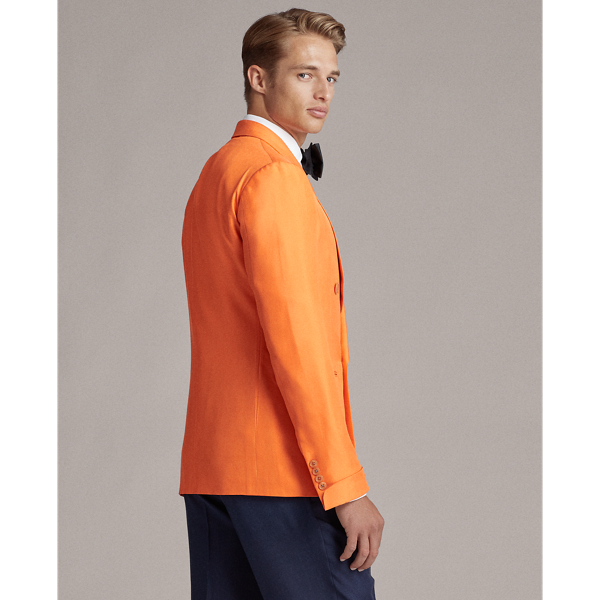 Orange Handmade Silk Dinner Jacket Purple Label 6