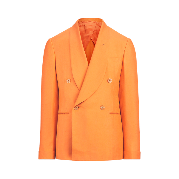 Orange Handmade Silk Dinner Jacket Purple Label 2