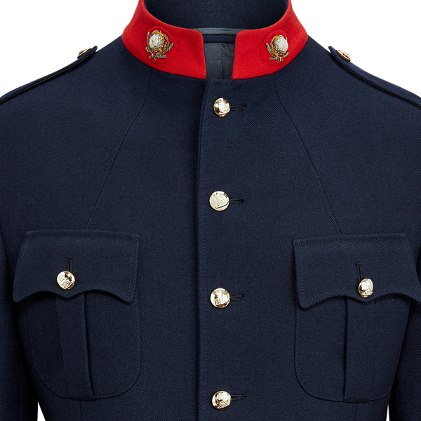 Navy Stand-Collar Cotton Jacket Purple Label 8