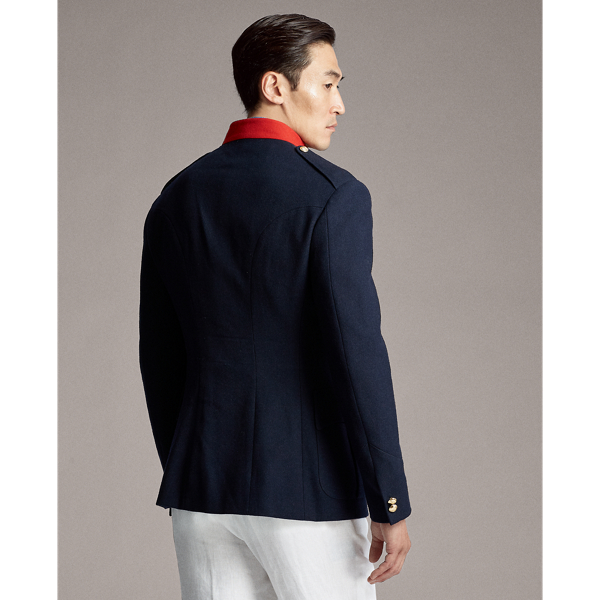 Navy Stand-Collar Cotton Jacket Purple Label 5