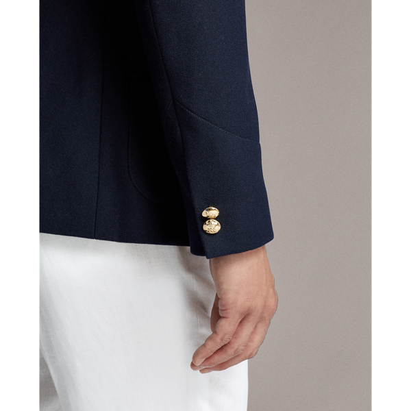 Navy Stand-Collar Cotton Jacket Purple Label 7