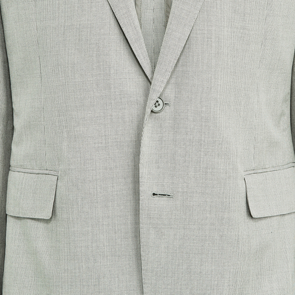 Grey And Cream Hadley Tick-Weave Sport Coat Purple Label 9