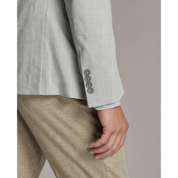 Grey And Cream Hadley Tick-Weave Sport Coat Purple Label 8