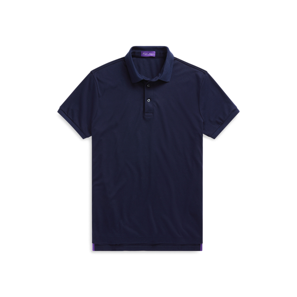 Custom Slim Fit Interlock Polo Shirt Purple Label in 1