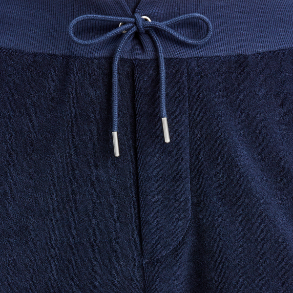 Classic Chairman Navy Riviera Terry Drawstring Short Purple Label 7