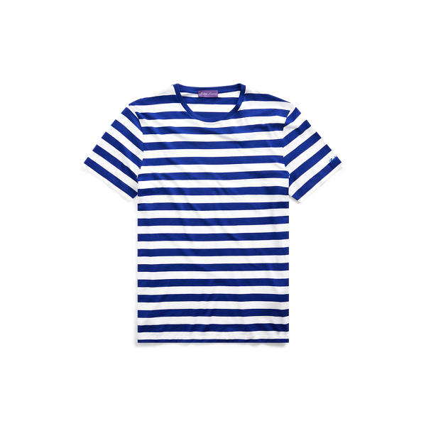 Gestreiftes Rundhals-T-Shirt Purple Label in 1