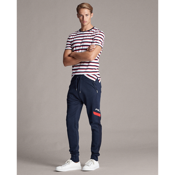Optic White Multi Striped Lisle T-Shirt Purple Label 3