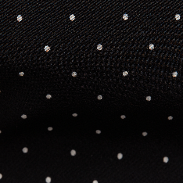 Black Pin Dot Silk Crepe Tie Purple Label 3