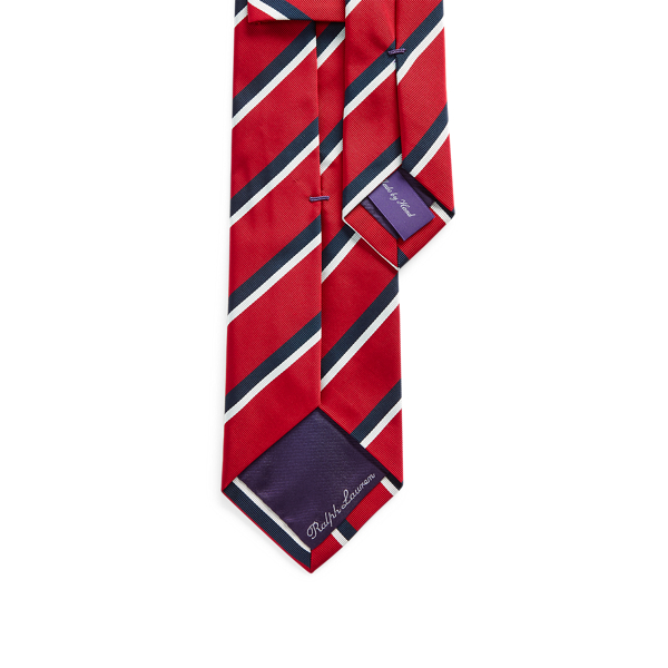 Red Striped Mogador Tie Purple Label 2