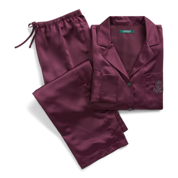Ralph lauren silk pajamas hotsell