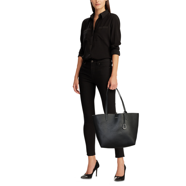 Ralph lauren vegan top zip tote deals