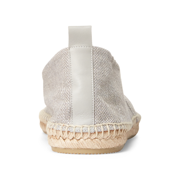 Grey Bowsworth Linen Espadrille Purple Label 3