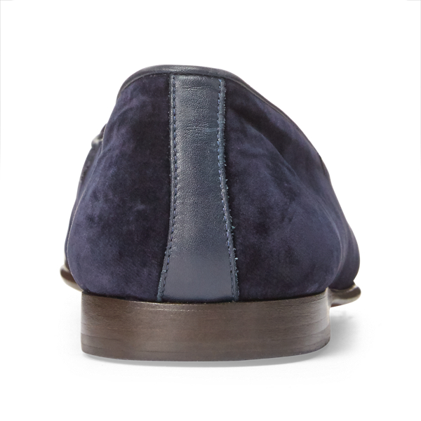 Navy Belvin Velvet Slipper Purple Label 4