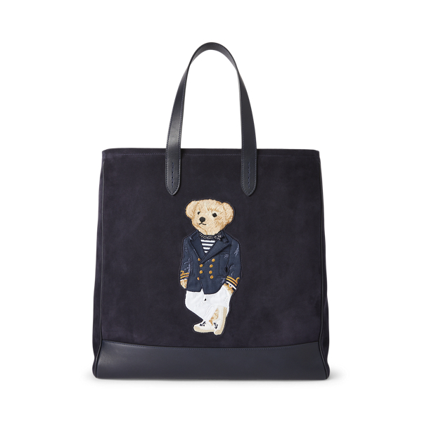 Cabas Polo Bear en daim
