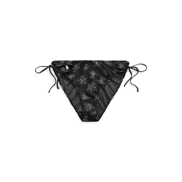 Bas de bikini fleuri nou&eacute; sur les c&ocirc;t&eacute;s Polo Ralph Lauren en 1