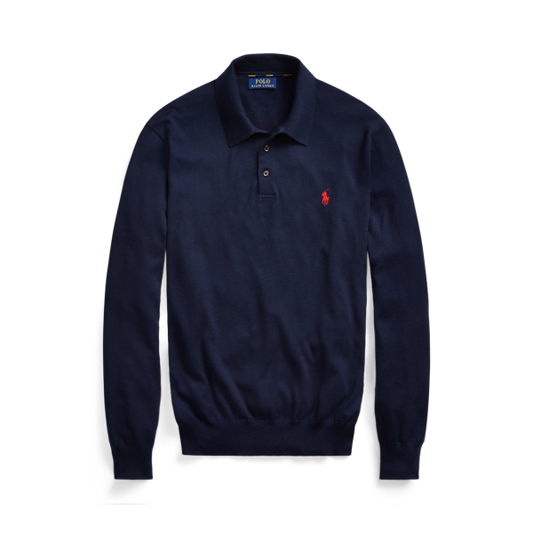 Polo-Pullover aus Baumwolle