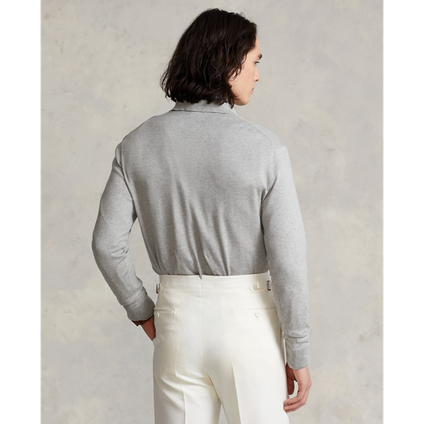 Andover Heather Cotton Polo-Collar Jumper Polo Ralph Lauren 5