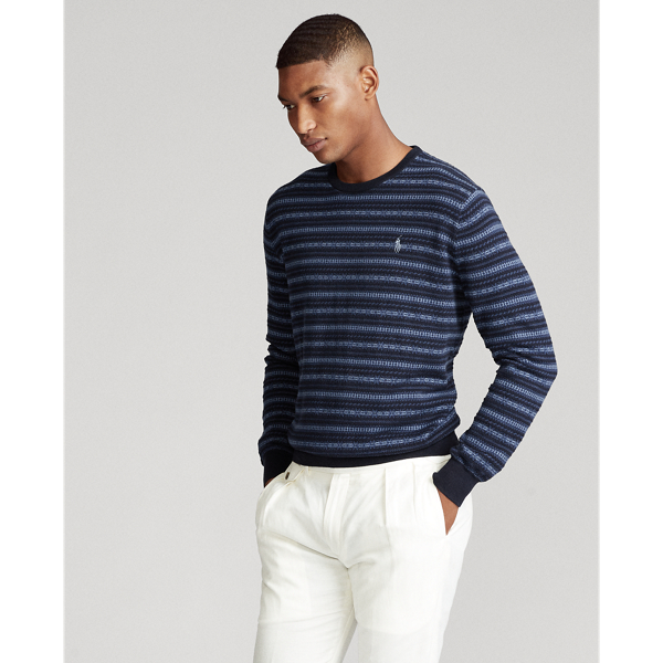 Navy Fairisle Fair Isle Cotton Jumper Polo Ralph Lauren 4