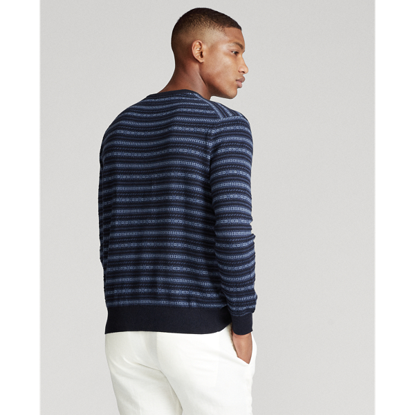 Navy Fairisle Fair Isle Cotton Jumper Polo Ralph Lauren 5