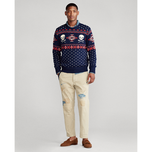 Royal/Cream Scull-and-Bones Jumper Polo Ralph Lauren 4