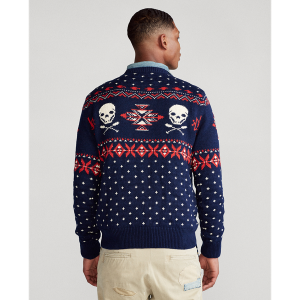 Royal/Cream Scull-and-Bones Jumper Polo Ralph Lauren 5