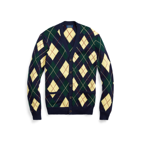 Argyle Cotton-Blend Cardigan Polo Ralph Lauren 1