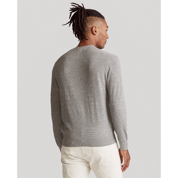 Pullover aus Baumwolle und Leinen Polo Ralph Lauren in Fawn Grey Heather 4