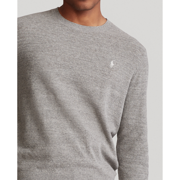 Pullover aus Baumwolle und Leinen Polo Ralph Lauren in Fawn Grey Heather 5