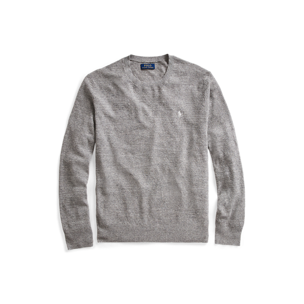 Pullover aus Baumwolle und Leinen Polo Ralph Lauren in Fawn Grey Heather 2