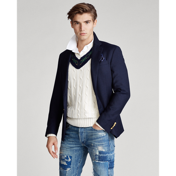 Cream Argyle-Trim Cricket Jumper Polo Ralph Lauren 4