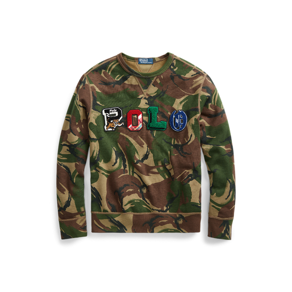 Polo Camo Fleece Sweatshirt for Men Ralph Lauren UZ