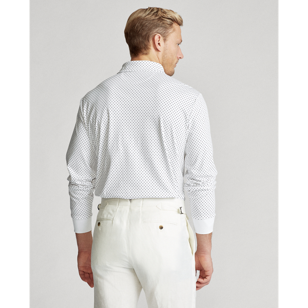 White/Navy Polka Dot Classic Fit Soft Cotton Polo Polo Ralph Lauren 4