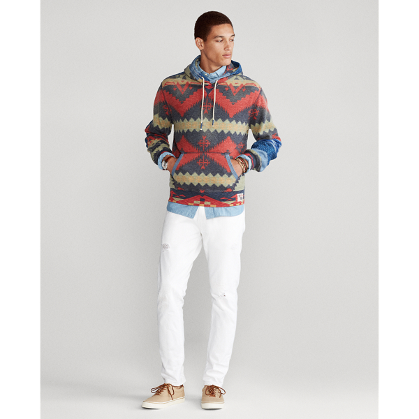 Multi Blanket Patchwork Fleece Hoodie Polo Ralph Lauren 3