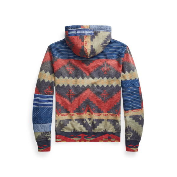 Multi Blanket Patchwork Fleece Hoodie Polo Ralph Lauren 7