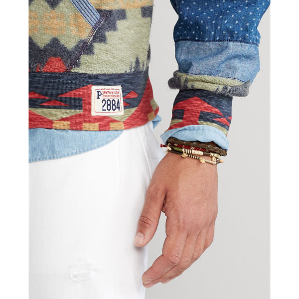 Multi Blanket Patchwork Fleece Hoodie Polo Ralph Lauren 5